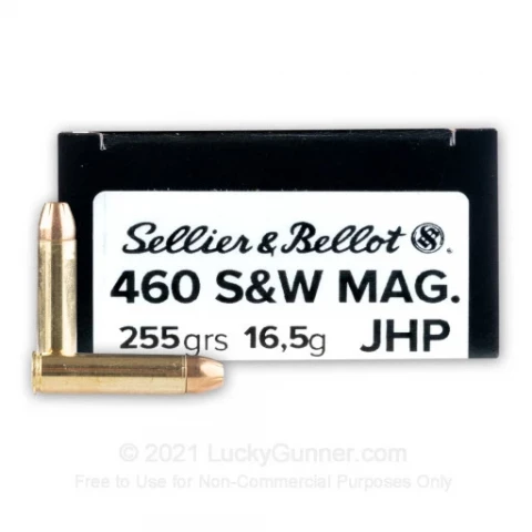 460 S&W Mag - 255 Grain JHP - Sellier & Bellot - 20 Rounds