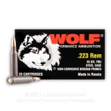 223 Rem - 55 Grain FMJ - Wolf Performance - 1000 Rounds