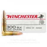 300 AAC Blackout - 125 Grain Open Tip - Winchester USA - 20 Rounds
