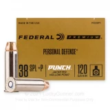 38 Special - +P 120 Grain JHP - Federal Punch - 20 Rounds