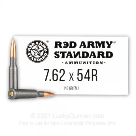 7.62x54r - 148 Grain FMJ - Red Army Standard - 500 Rounds