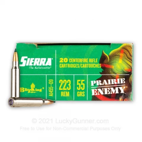 223 Rem - 55 Grain BlitzKing - Sierra Prairie - 20 Rounds