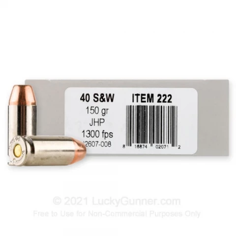 40 S&W - 150 Grain JHP - Underwood - 20 Rounds