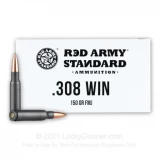 308 - 150 Grain FMJ - Red Army Standard - 500 Rounds