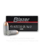 45 ACP - 230 gr TMJ Cleanfire - Blazer - 50 Rounds
