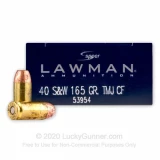 40 S&W - 165 Grain TMJ - Speer Lawman - 1000 Rounds