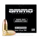 9mm - 115 Grain TMJ - Ammo Inc. - 1000 Rounds