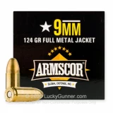 9mm - 124 Grain FMJ - Armscor - 100 Rounds