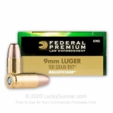 9mm Luger - 100 Grain Frangible RHT Ã¢â‚¬â€œ Federal Ballisticlean - 50 Rounds