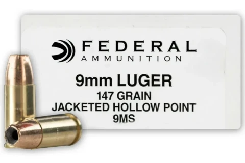 9mm - 147 Grain JHP - Federal Hi-Shok - 50 Rounds