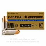 9mm - 147 Grain HST JHP - Federal Premium Law Enforcement - 50 Rounds