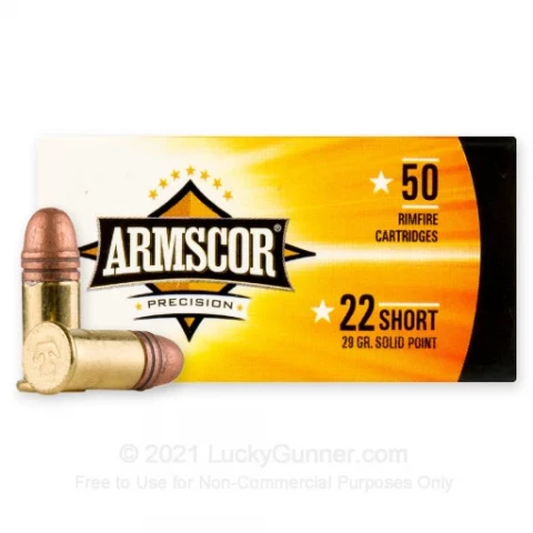 22 Short - 29 Grain CPRN - Armscor - 50 Rounds