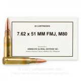7.62x51 - 147 Grain FMJ M80 - Armscor - 200 Rounds