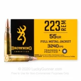 223 Rem - 55 Grain FMJ - Browning - 1000 Rounds