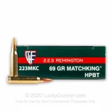 223 Rem - 69 gr BTHP MatchKing - Fiocchi Exacta - 20 Rounds