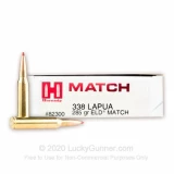 338 Lapua Magnum - 285 Grain ELD Match - Hornady - 20 Rounds