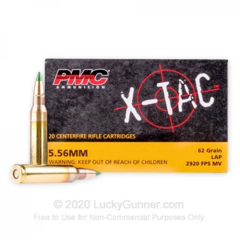 5.56x45 - 62 Grain FMJ M855 - PMC - 20 Rounds