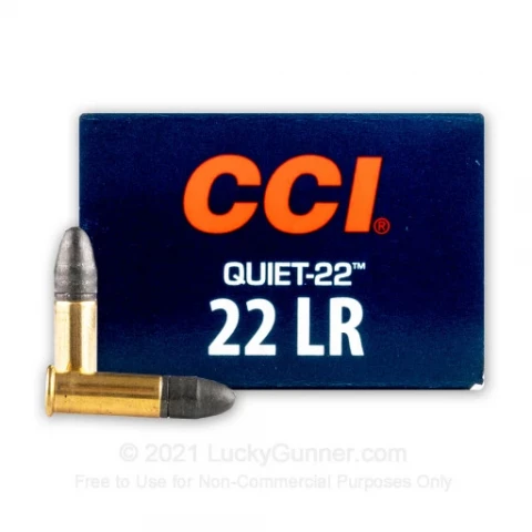 22 LR - 40 Grain LRN - CCI Quiet  - 50 Rounds