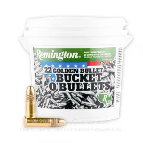 22 LR - 36 gr HP - Remington - Bucket o' Bullets - 1400 Rounds