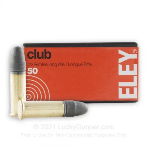 22 LR - 40 gr LRN - Eley Club - 50 Rounds