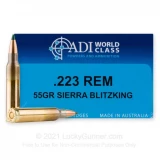 223 Rem - 55 Grain BlitzKing - ADI World Class - 20 Rounds