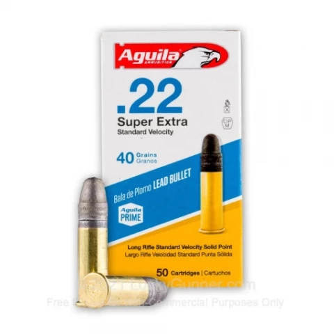 22 LR - 40 Grain LRN - Aguila Super Extra - 50 Rounds